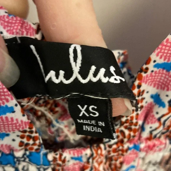 Lulu's Multicolor Patterned Maxi Dress - Picture 2 of 9